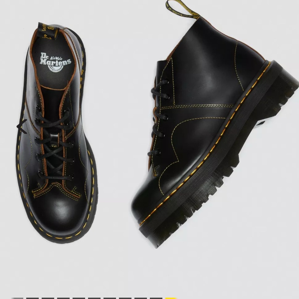 Dr. Martens Church Platform Monkey Boots - Picture 2 of 10